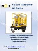 brochure of transformer oil purifier
